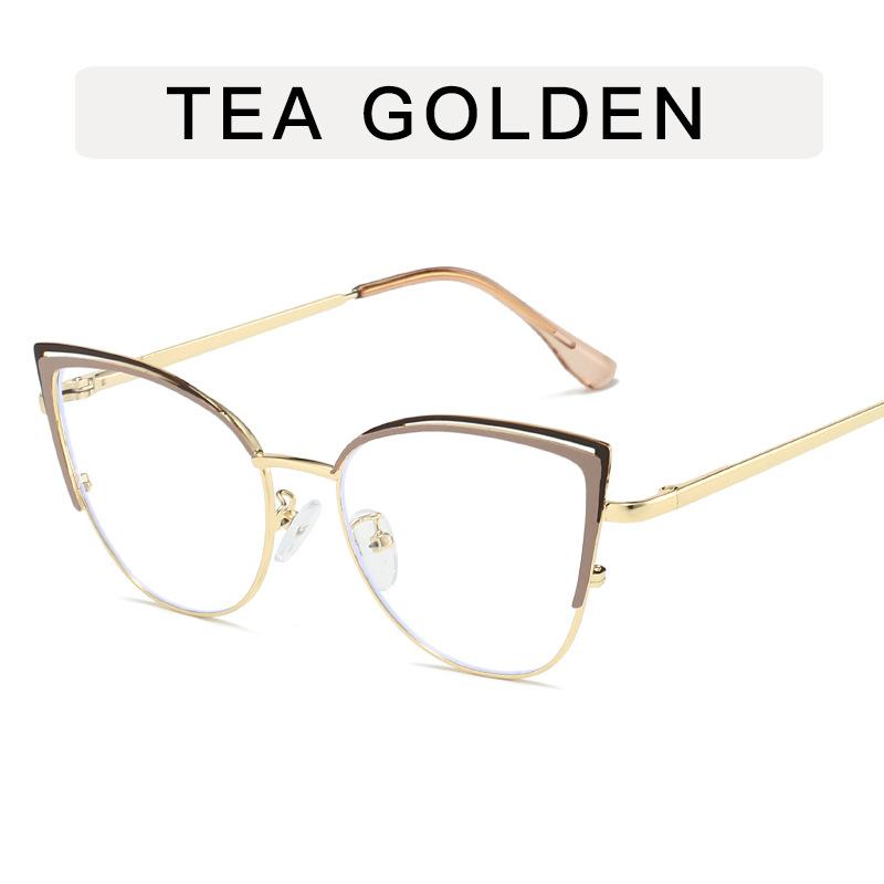 Женские очки формы «кошачий глаз» Европейский американский стильный женский очки Оправа для очков, блокирующая синий свет