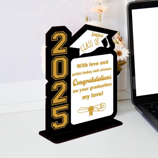 Выпускной сезон 2025 года Украшение рабочего стола Без заусенцев Гладкие края Рамка для фотографий Выпускной сезон Украшение вечеринки