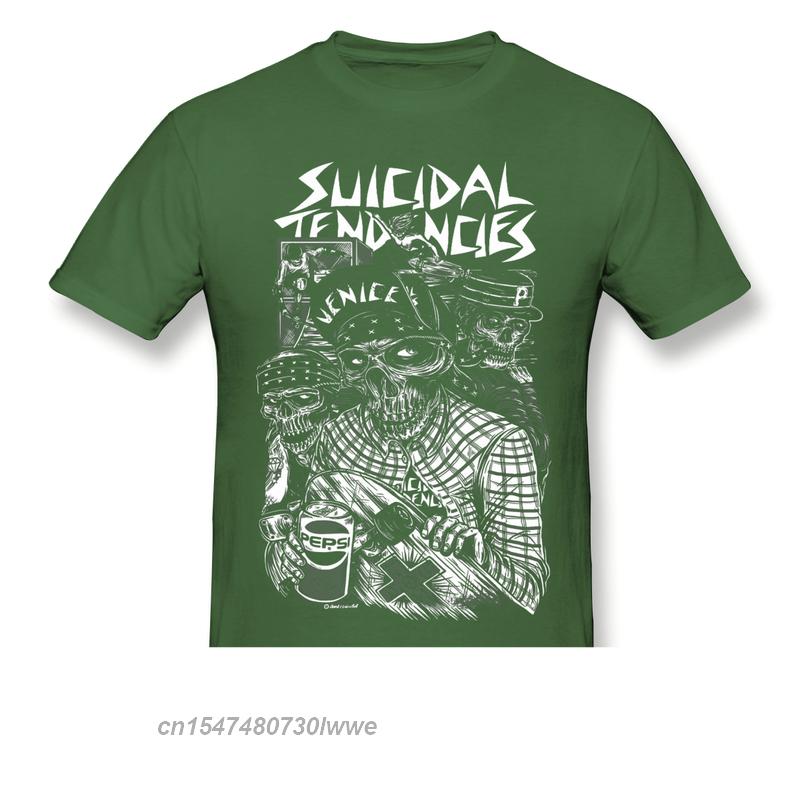 Suicidal Tendencies Print Cotton Funny T Shirts Punk Short Sleeve Summer Unisex Tees Streetwear