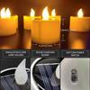 Solar Tea Lights LED Candle Light Outdoor Waterproof Energy Electronic Flickering Solar Lamp Garden