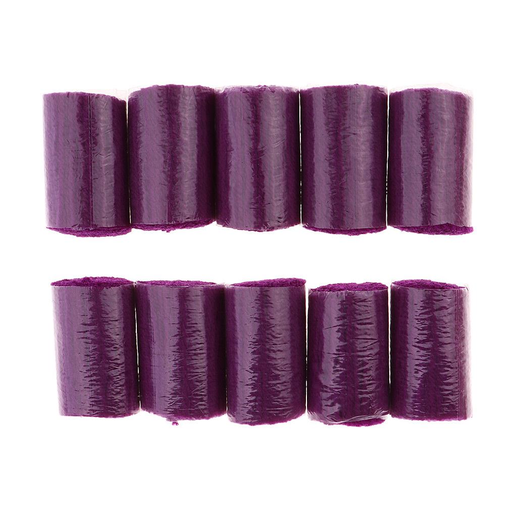 10 связок пряжи для вязания крючком ковриков для швейных поделок синего цвета