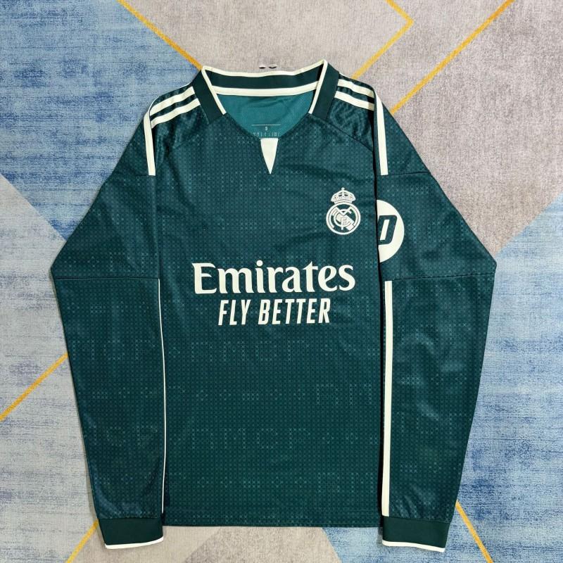 Long Sleeve Football Jerseys Fans - National Team Club Soccer Shirts Cotton Blend All Unisex Adult