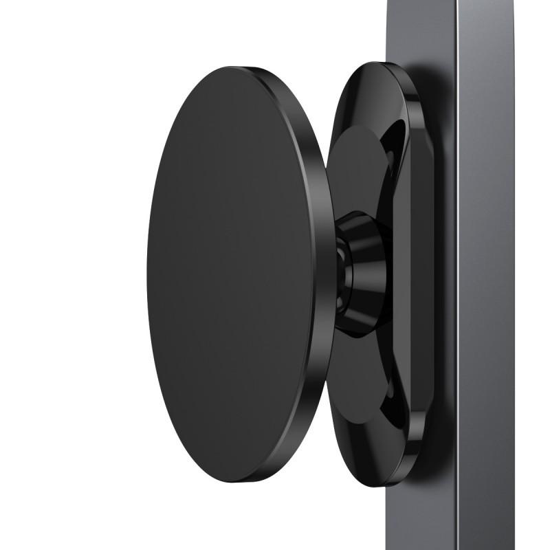 360 Rotating Dual-Side Magnetic Phone Mount Exercise Bike Treadmill Golf Cart Metal Universal Holder