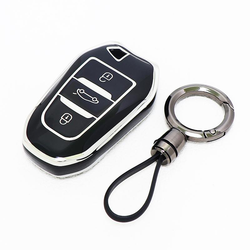 Силиконовый Чехол для Ключа без Ключа для Peugeot 308 508 2008 407 5008 301 207 208 3008 206 для Citroen C3 C4 C5 Berlingo Чехол-Защита для Пульта Автомобильного Ключа