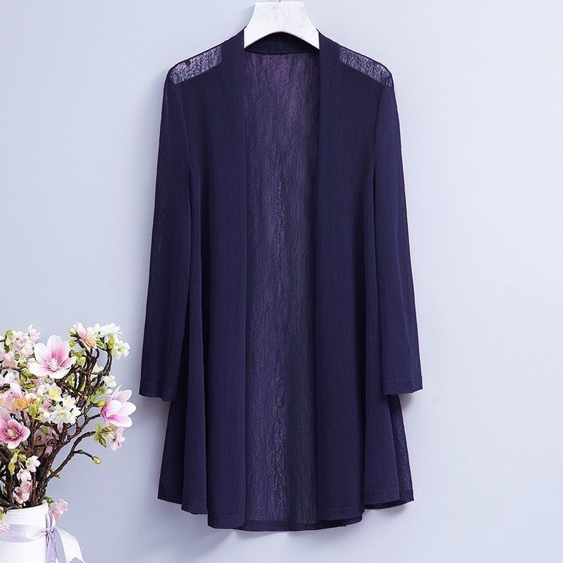 Летняя одежда для защиты от солнца для женщин, длинный сетчатый платок с длинными рукавами, внешний кардиган