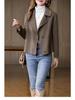Wool Coat 2025: Women's Trendy Double-Faced Autumn Outerwear, Small Size, Short Style