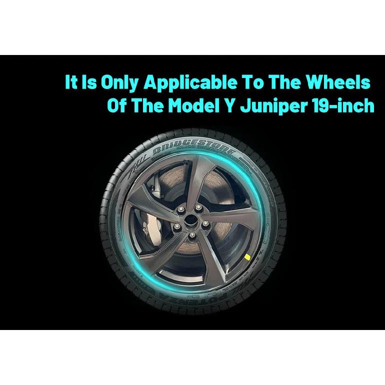 4PCS for New Model Y 2025-2026 Juniper 19in Turbine Style Hubcap Rim Cover Accessories Hub Cap Automobile Wheel Cap for Tesla