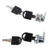 2pcs Cylinder Cam Locks Anti?Corrosion Secure Hardware with 4 Keys for Tool Box Drawer