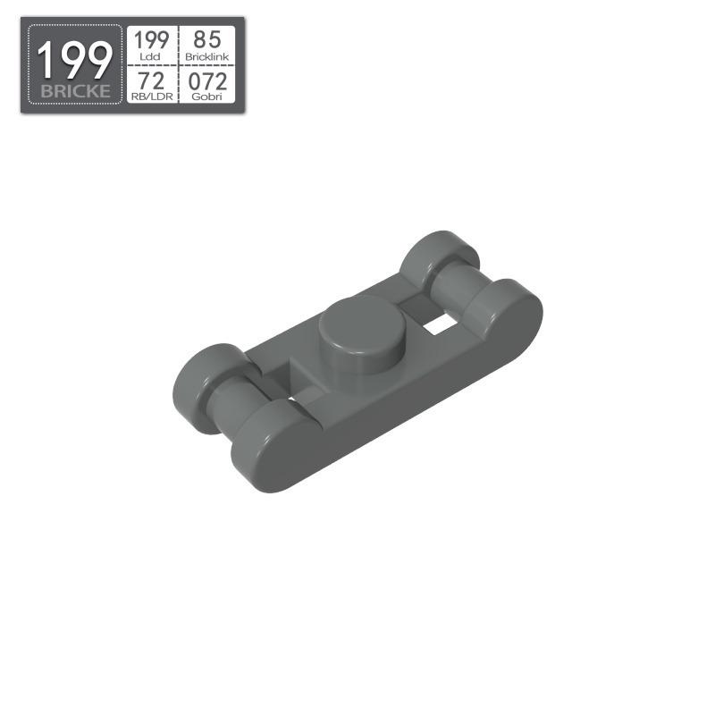 BRICKE 78257 1x1 Double-Sided Armrest Hinge Plate Compatible with LEGO Parts