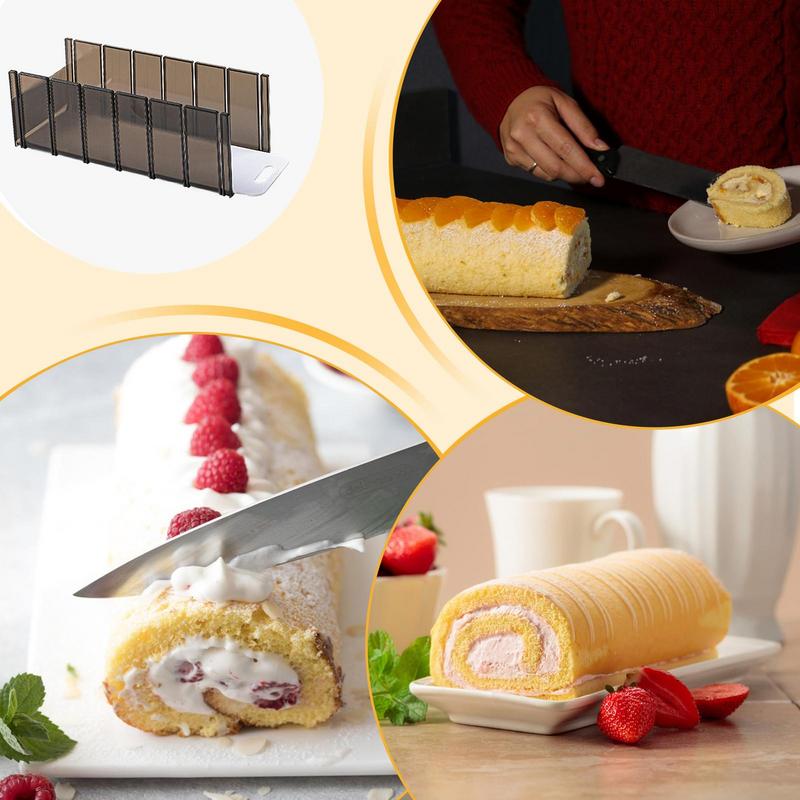 Кондитерский резак для выпечки Уникальный инструмент для резки теста Слайсер Направляющая по толщине С подушечкой Пищевой Профессиональный инструмент для выпечки Торт