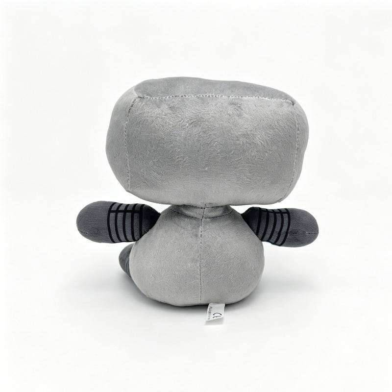 Phighting Kelder Skeleton TV Head Plush Doll Binary Code Screen Robot Stuffed Toy Game Character Soft Figure Gift Game Fans Collectible Decor Present