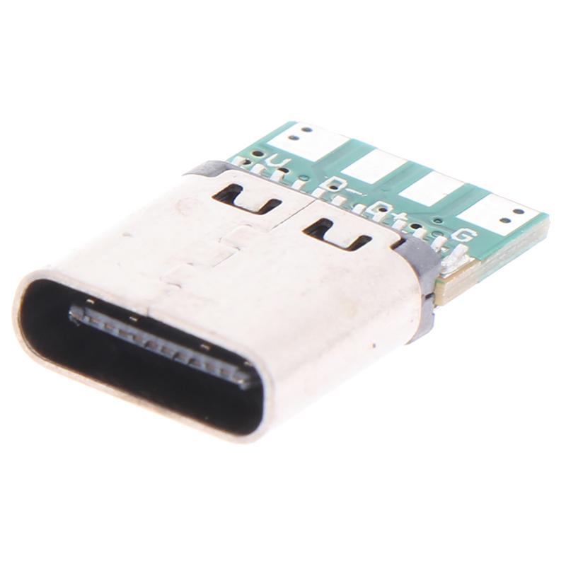 5 шт. разъем USB 3.1 типа C припой провода и кабель поддержка печатной платы