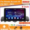 Car Radio Android  For Honda Accord 10 CV 2017 - 2021 GPS Navigation Auto Stereo Multimedia Player Screen Head 2din 5G Wifi