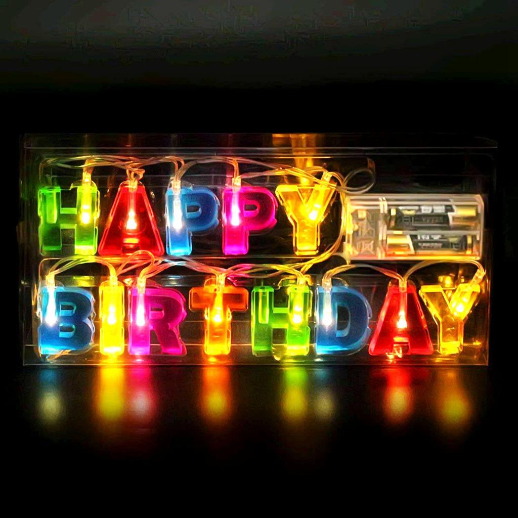 Креативные гирлянды на день рождения - Украшение в виде букв «С днем рождения» для вечеринок и баров