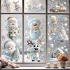 Christmas Decoration Glass Window Flower Electrostatic Sticker New Year Event Festival Scene Layout Window Glass Sticker Sticker Sticker