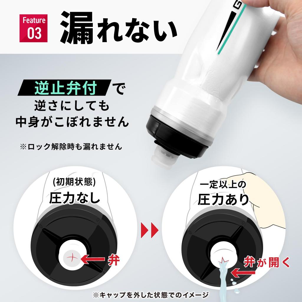 Giatru Amphora Изолированная бутылка для велоспорта 600 мл «Всё ещё холодная», (1 бутылка, мята)