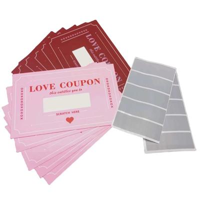 20 шт. Свадебные принадлежности Скретч-карта на День святого Валентина Романтическая поздравительная открытка на годовщину День рождения