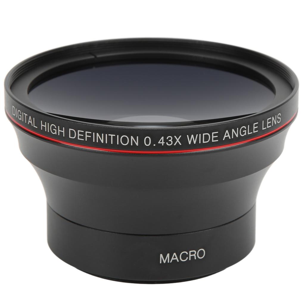 55 мм 0,43X широкоугольный объектив с технологией оптического стеклянного покрытия Аксессуар для камеры Изображение четкое
