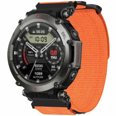 Для Huami Amazfit T-Rex Ultra Нейлоновый ремешок для запястья для занятий спортом на открытом воздухе, дизайн на липучке, ремешок для часов