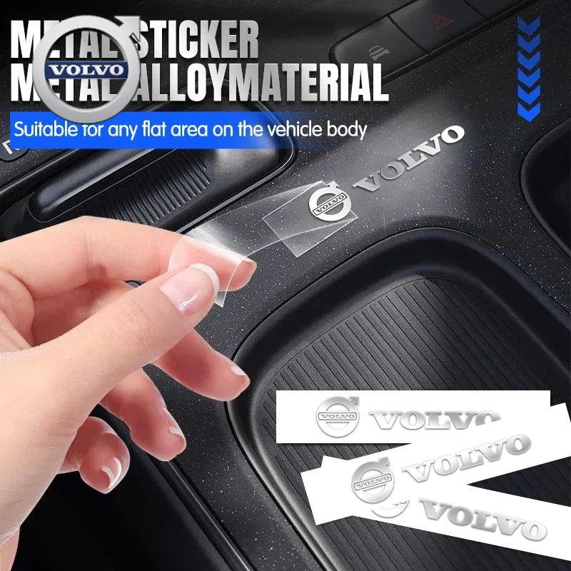 For Volvo 3D Metal Emblem Sticker Car Interior Decoration Styling Decals For Volvo Polestar AWD V50 S60 XC60 S40 XC40 XC90 V60 S