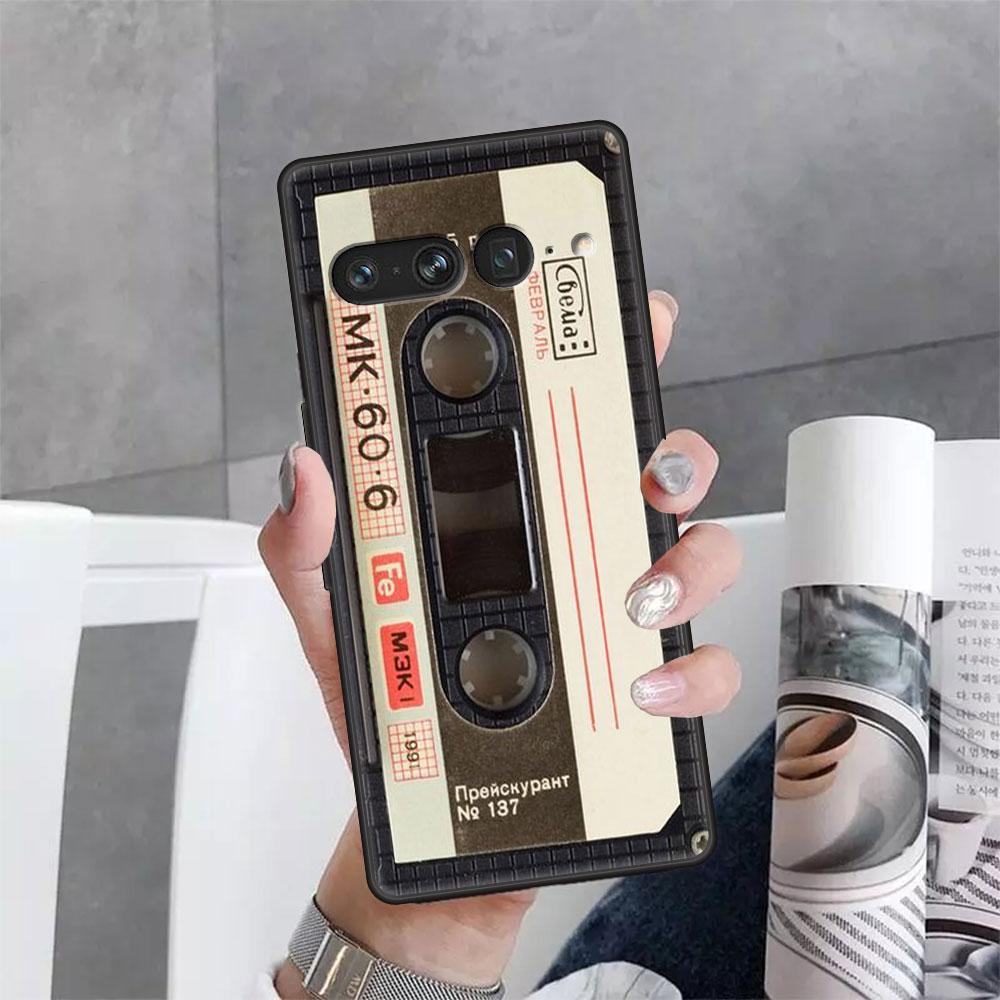 Чехол для Google Pixel 7 6 Pro 5 4 3 3a XL 5a 4a 5G Мягкий чехол для Pixel 6Pro 4XL 3XL 3aXL Задняя крышка Магнитная кассета для радио