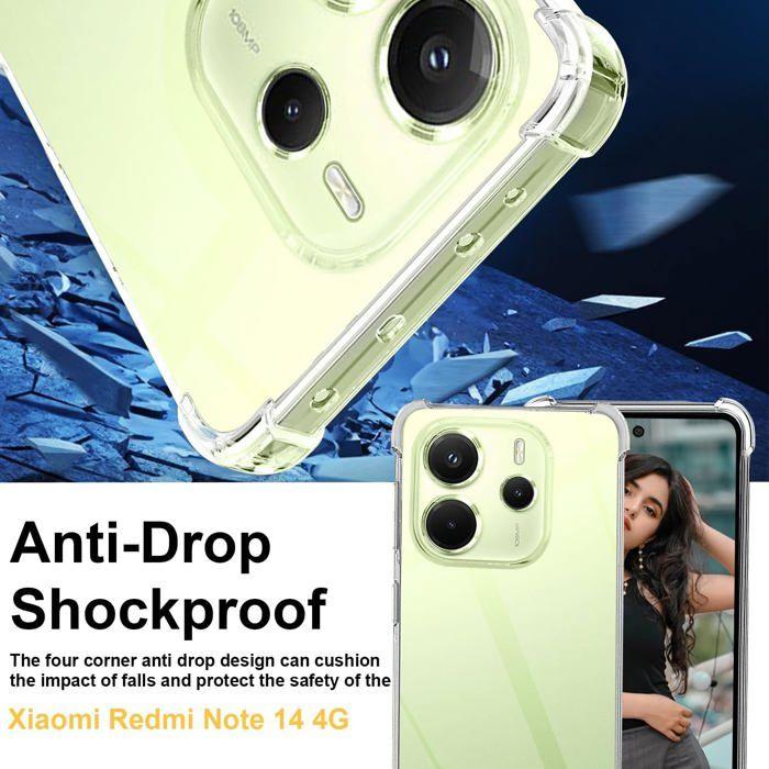 Coque pour Xiaomi Redmi Note 14 4G - Silicone TPU - Transparent - Anti-choc
