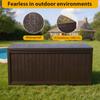 Outdoor Storage Box Waterproof Storage Bin UV-Resistant Storage Bin for Patio Furniture Outdoor Cushions