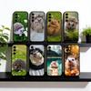 Милый ежик Чехол для телефона Для Samsung Galaxy A73,A72,A71,A70,A53,A52,A51,Другие Мягкий Черный Чехол