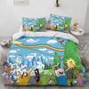 Adventure Finn Discovery Time Anime Three-Piece Quilt Cover Digital Printing Bedding Set