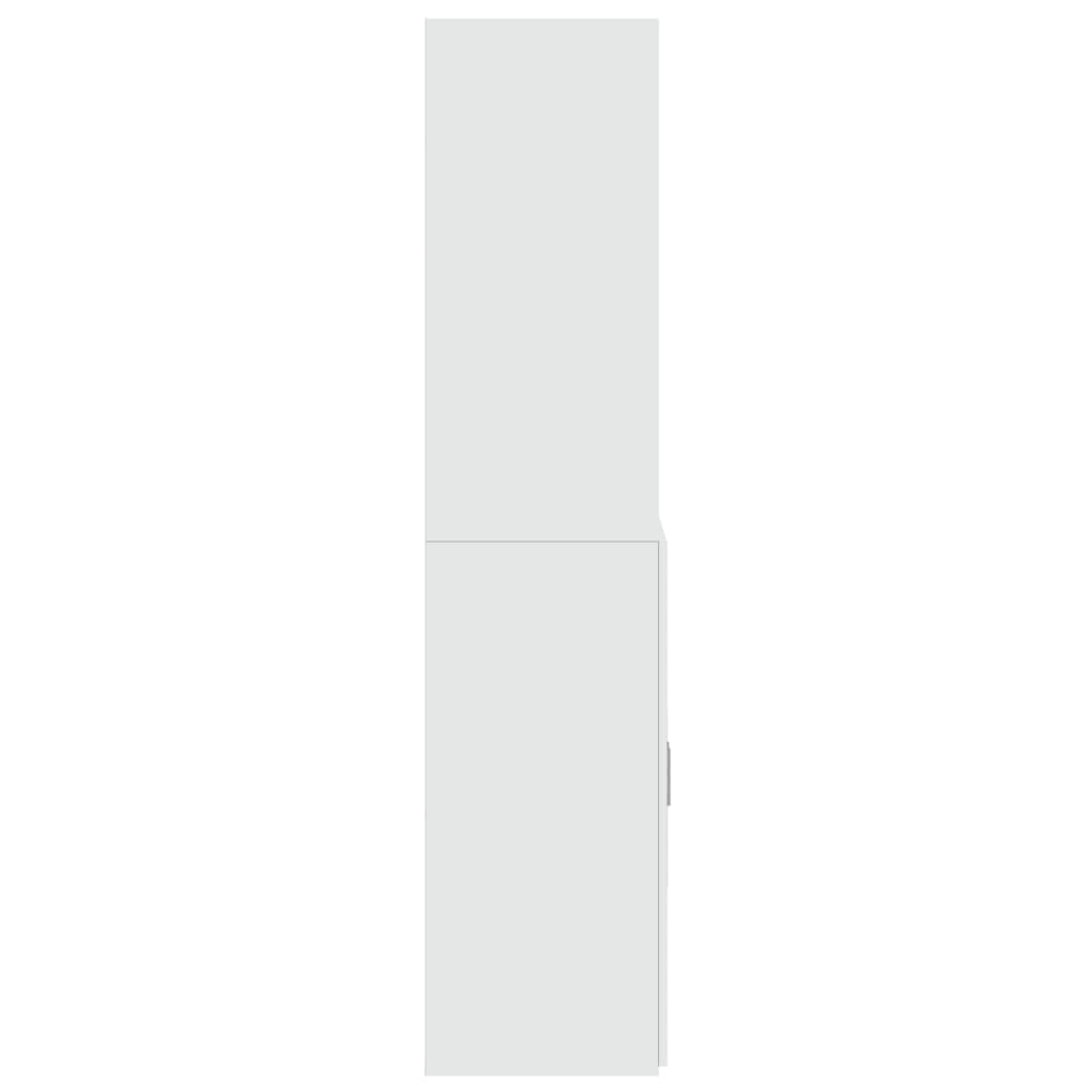 Vidaxl Wysoka Szafka, Biała, 80X42,5X185 Cm, Materiał Drewnopochodny