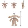 Плюшевый брелок-кролик Jellycat с цветочными ушками для подростков и молодых людей