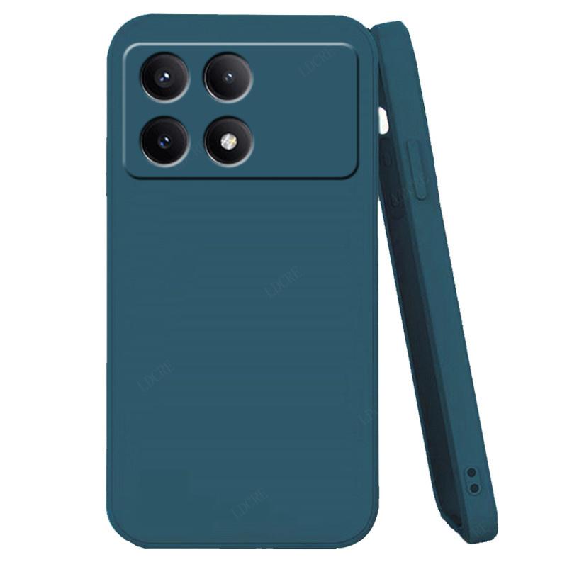 For Poco F6 Pro Case Xiaomi Poco F6 Pro Cover Liquid Silicone Phone Bumper Back Shockproof Soft TPU Funda Poco F6 Pro