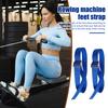 2Pcs Rowing Machine Pedal Strap Adjustable Elliptical Leg Exerciser Foot Strap Under-Desk Elliptical