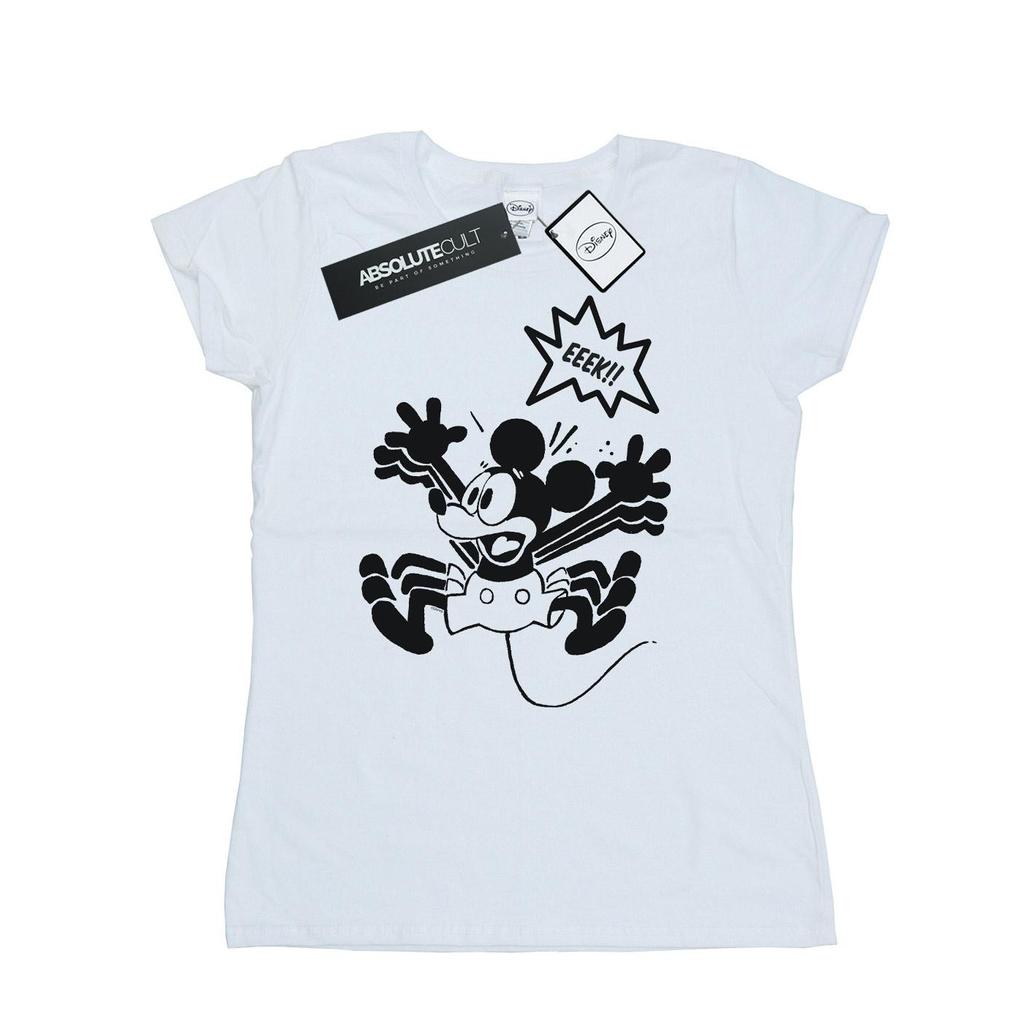 Disney Womens/Ladies Mickey Mouse EEEEEK! Cotton T-Shirt