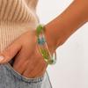 Bohemian Flower Bracelet Dried Daisy Retro Hand Ring Simple Wide Bangle  Girls