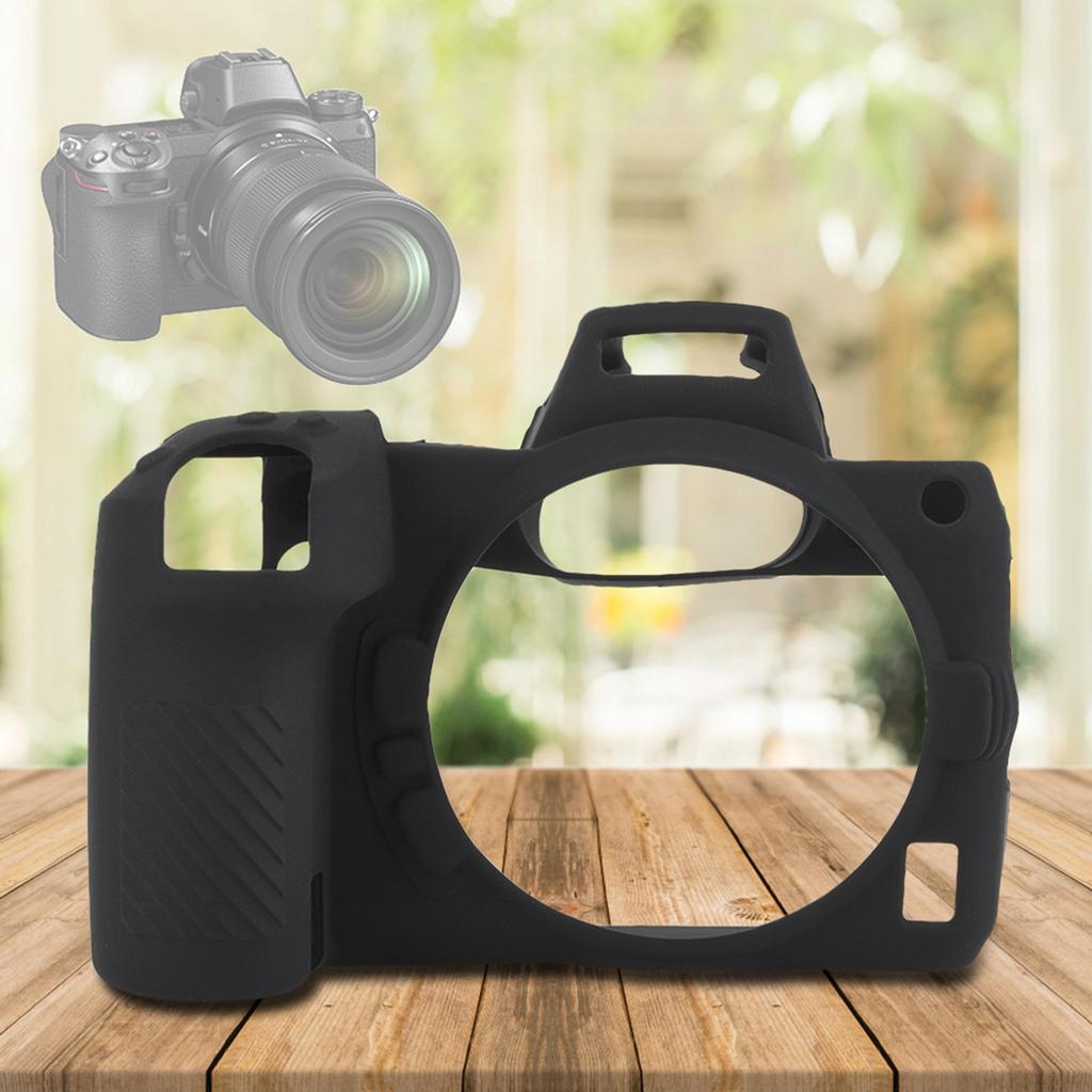 Black Silica Gel Soft Camera Case Cover Protector for Nikon Z7 Z6 Mirrorless Camera