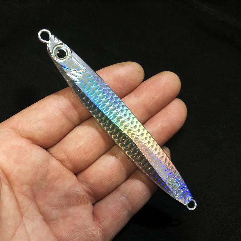 Двойной крючок для Slow Jigging, Жесткая приманка, Железная пластина, Приманка для пресноводной и морской рыбалки