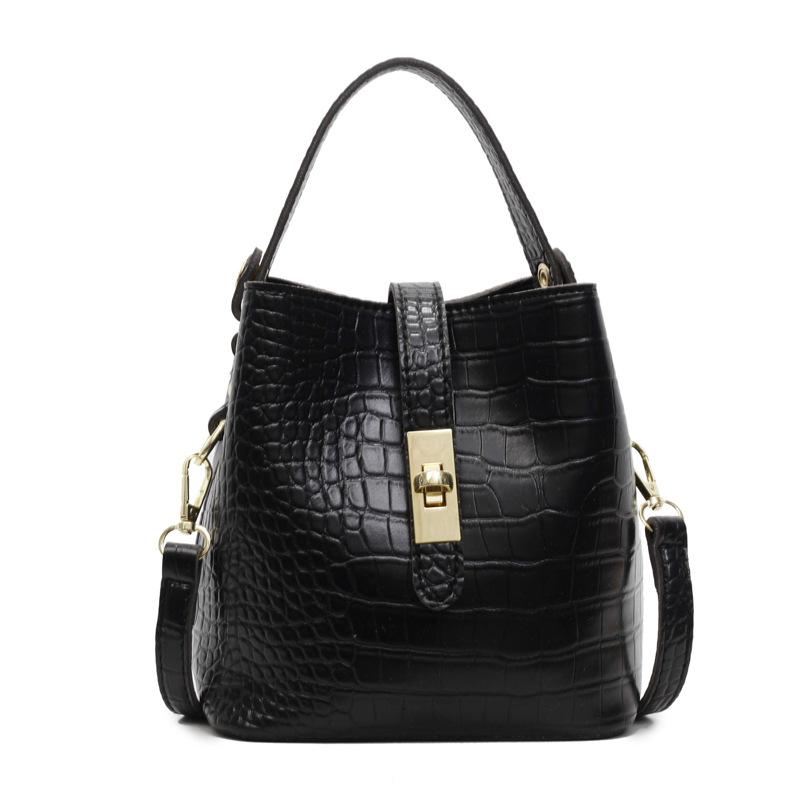 Сумка-ведро с каменным узором, новая модная повседневная простая на плечо, через плечо, портативная сумка-ведро для женщин