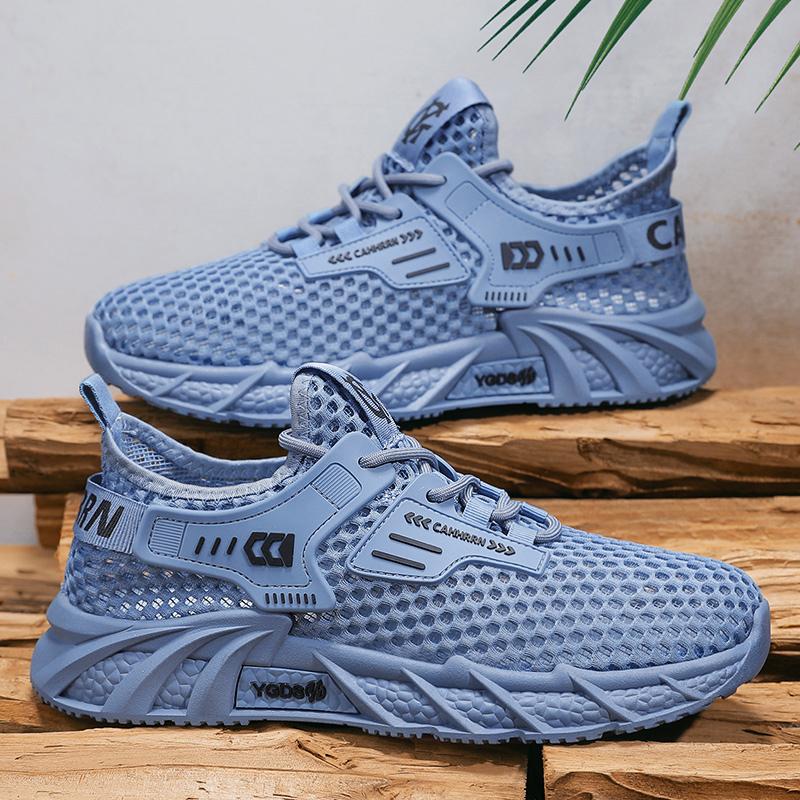 Модные кроссовки CYYTL Дышащая сетчатая летняя обувь для мужчин Повседневная уличная обувь для тенниса, пешего туризма, роскошная беговая обувь на платформе, спортивные дизайнерские лоферы