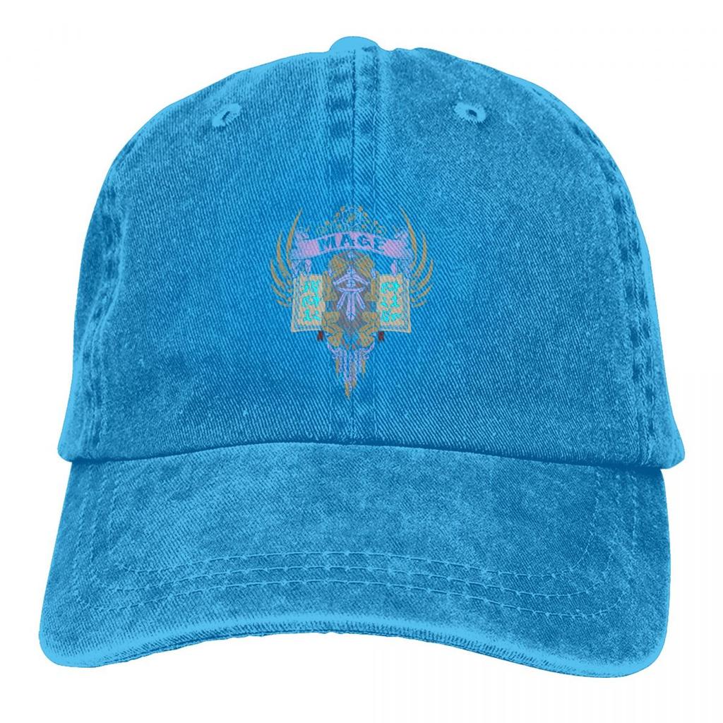 Постиранная унисекс бейсбольная кепка Mage Trucker Snapback Кепки для папы Шляпа для папы World of Warcraft Шапки для ролевых игр в гольф