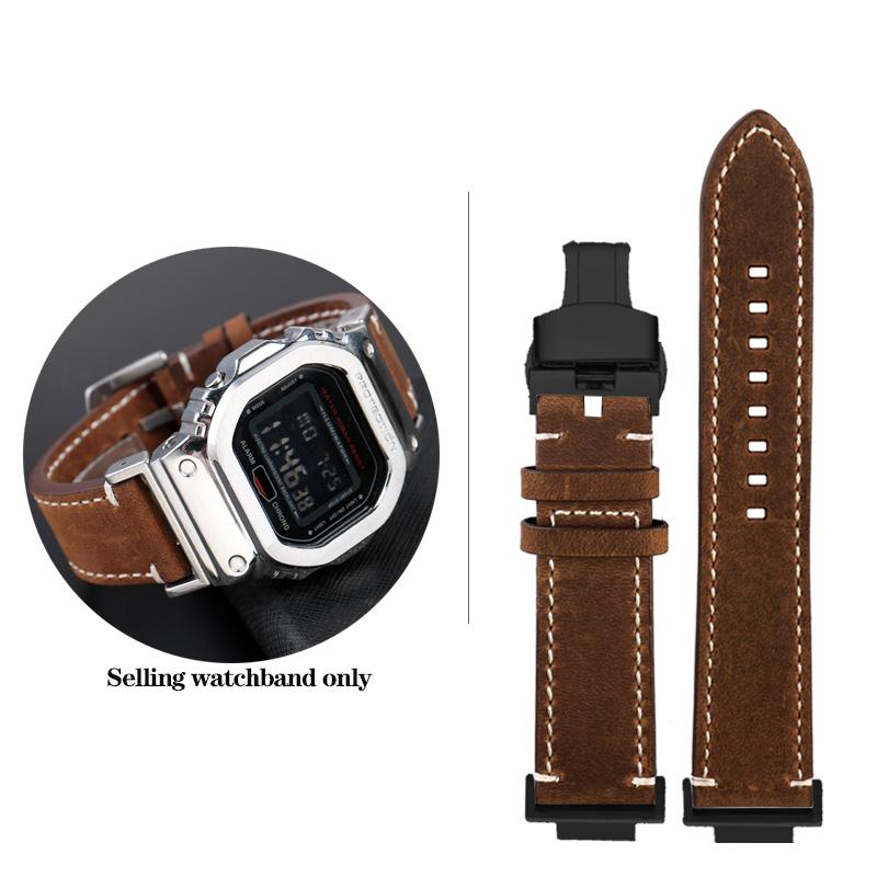DW-5600 Винтажный кожаный ремешок для часов G-SHOCK Casio DW5600 GW-B5600 GW-M5610 GA 110 120 GA2100 Браслет Ремешок для часов