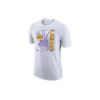 Los Angeles Lakers Logo Print Quick-Dry Basketball T-Shirt Men Tops White CV6111-100