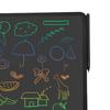 16 Inch Electronic LCD Writing Board Colorful Drawing Doodle Board Tablet for Outdoor Travel Black