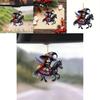 Colorful Cartoon Witch Car Hanging Ornament For Spooky Halloween Interior Decor