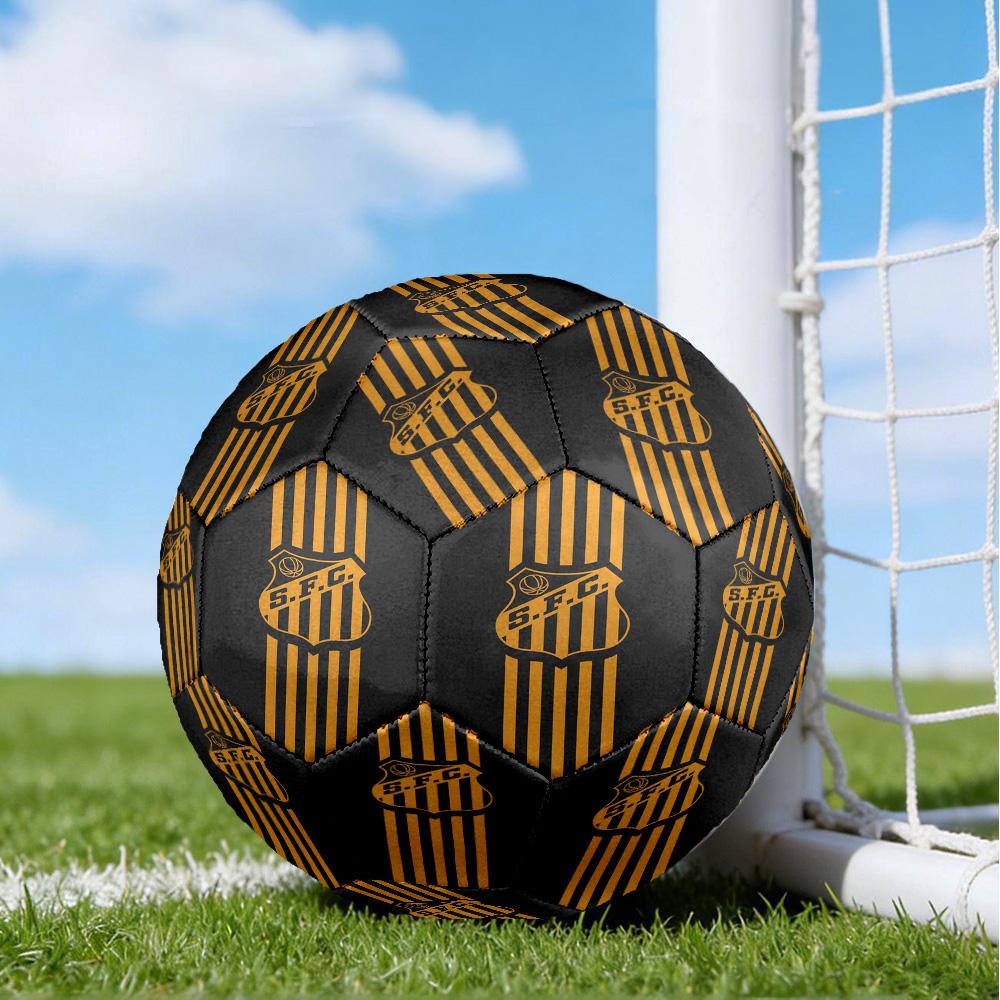 Powerful Football Crest Design Printed Size 5 Soccer Balls, High-Quality, Anti-Slip, Protective Football, A Unique Gift , Birthdays, Christmas Gifts