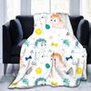SHUIHAN Dinosaur Throw Blanket Kids Boys Animal Flannel Fleece Blanket Dinosaurs Blankets for Couch Sofa Bedroom Living Room