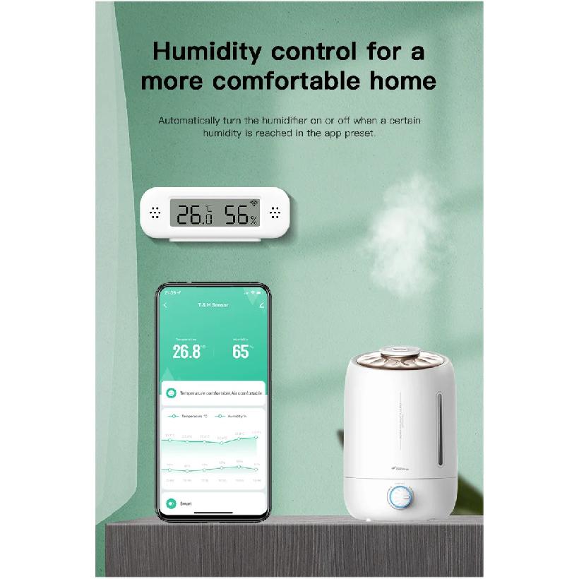 Tuya Zigbee 3.0 Temperature Humidity Sensor APP Remote Control Thermometer Hygrometer Work With SmartLife Alexa Zigbee2Mqtt ZHA