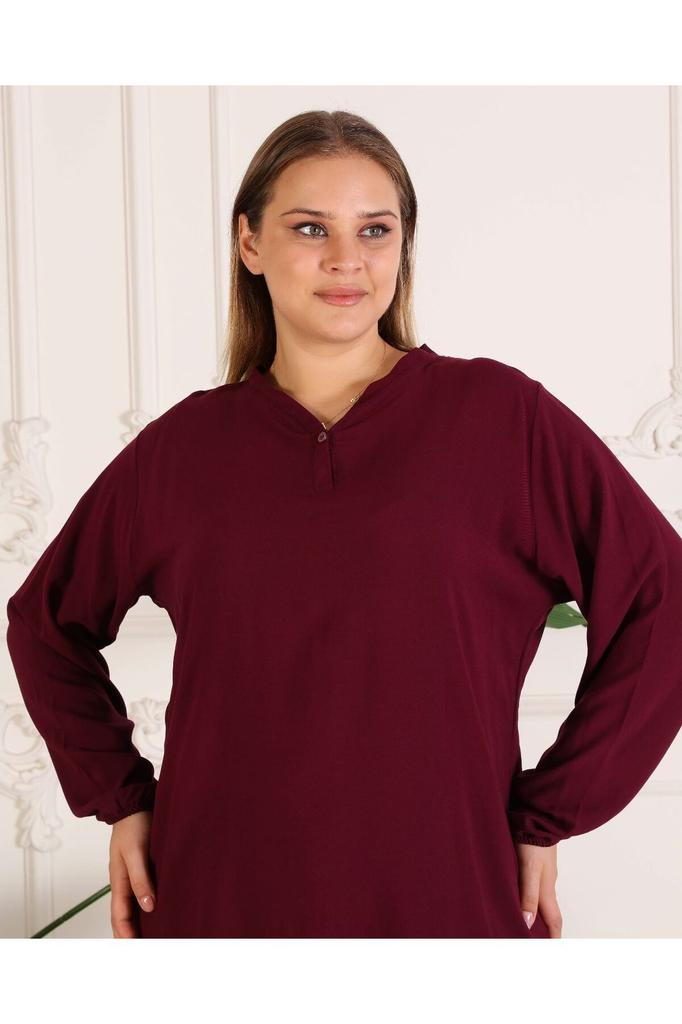 Женская блузка большого размера, удобная туника из мягкой ткани из вискозы и хлопка