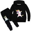 Boys Girls Unicorn Hoodie 2pcs Clothes Set for Baby Girl Boy Summer Hooded Tracksuit Children's Casual Suits Kids Clothing Sets