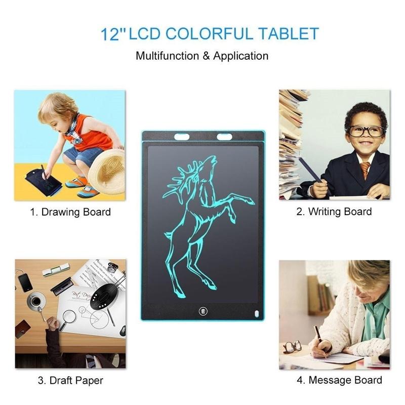 LCD Writing Tablet Early Education Creative Writing Drawing Tablet Notepad Handwriting Pad Digital Sketchpad Graphic Drawing Tablets + Pen